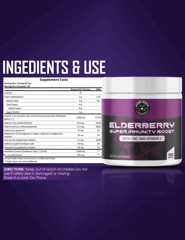 Elderberry Super Immunity Boost- 156 grams - Image 2