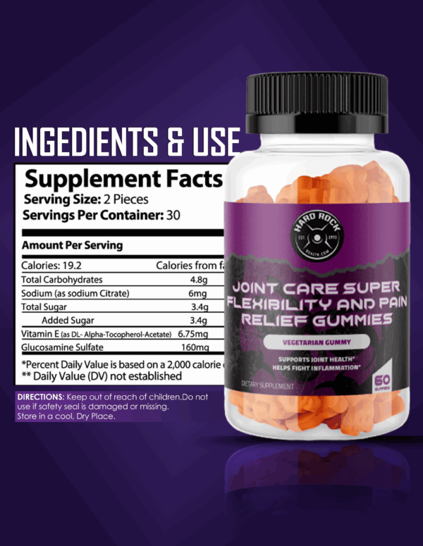 Joint Pain Relief Gummies- 100% Vegan For Super Flexibility - Image 2