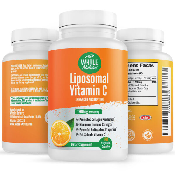 Whole Nature Liposomal Vitamin C  1200 mg - Image 2
