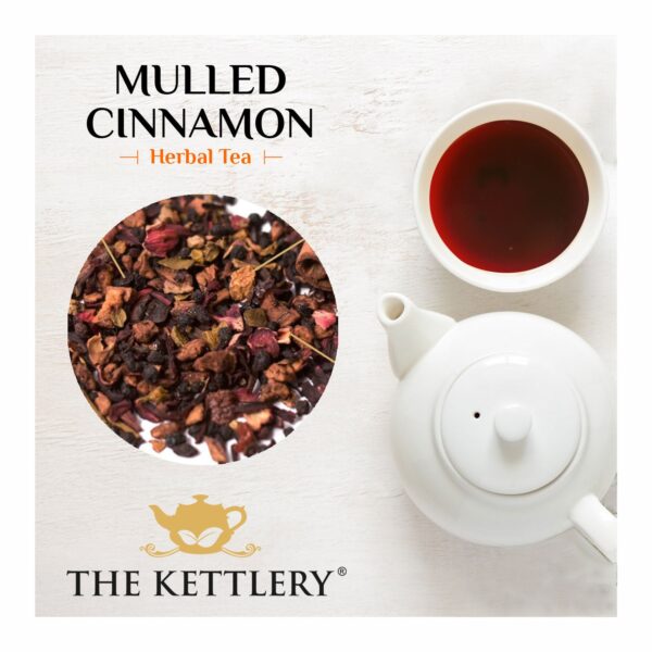 Mulled Cinnamon Herbal Fruit Tea in Tin - Image 2