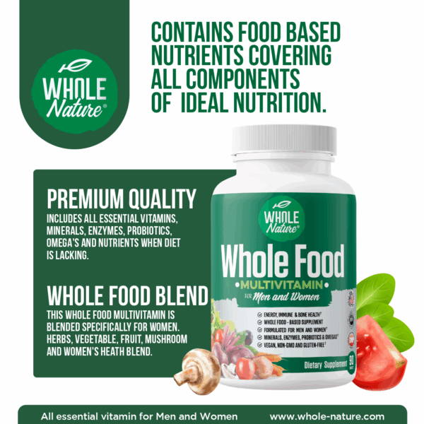 Whole Nature Whole Food Multivitamin For Men & Women - Image 5