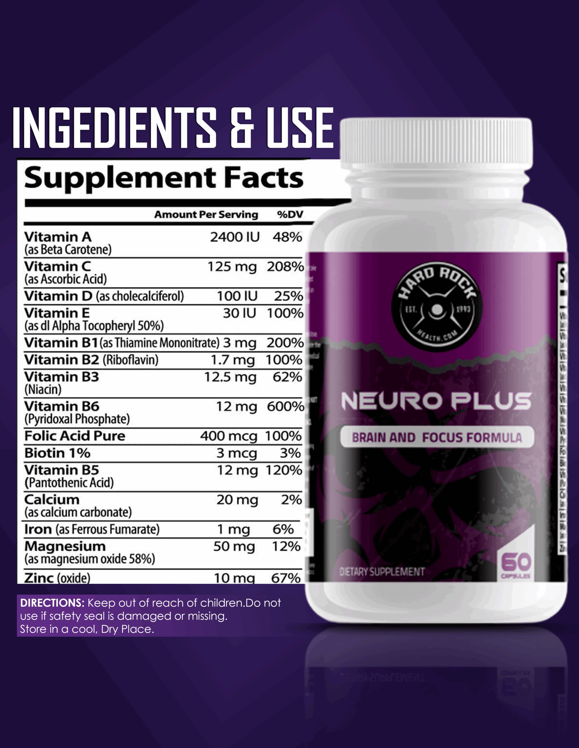 Neuro Plus- Brain and Focus Formula - Image 3