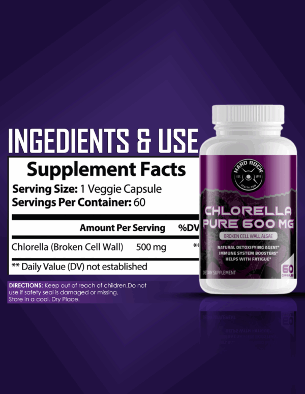 Organic Chlorella Pure Powder 600mg - Image 3
