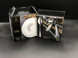Fine Julia Porcelain Deep Plate Dinnerware Set For 6