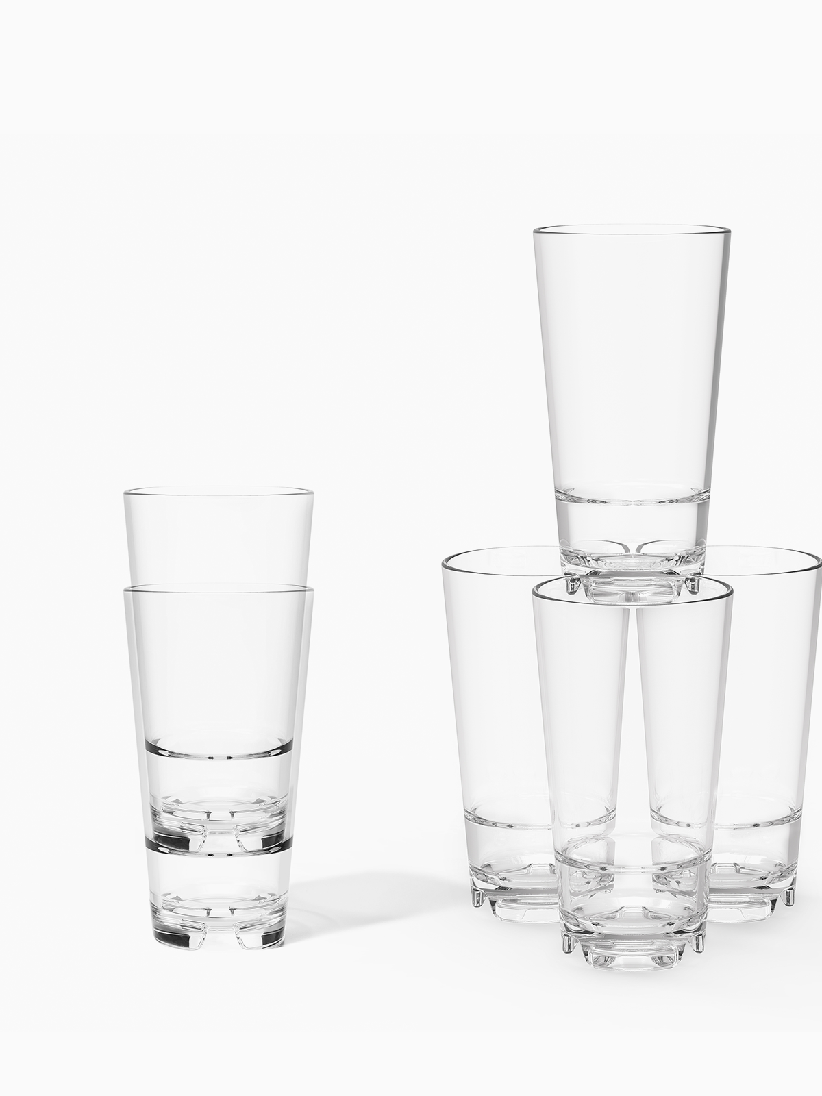 RESERVE 16oz Stackable Pint Tritan™ Copolyester Glass - Image 3