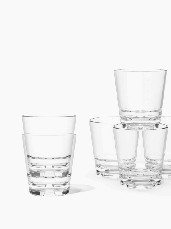 RESERVE 8oz Stackable Rocks Tritan™ Copolyester Glass - Image 3