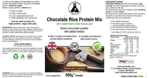 Chocolate Rice Protein Mix - Image 2