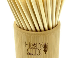 Bamboo Straw Holder