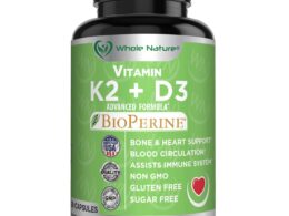 Whole Nature K2 (MK7)+D3 Plus Calcium