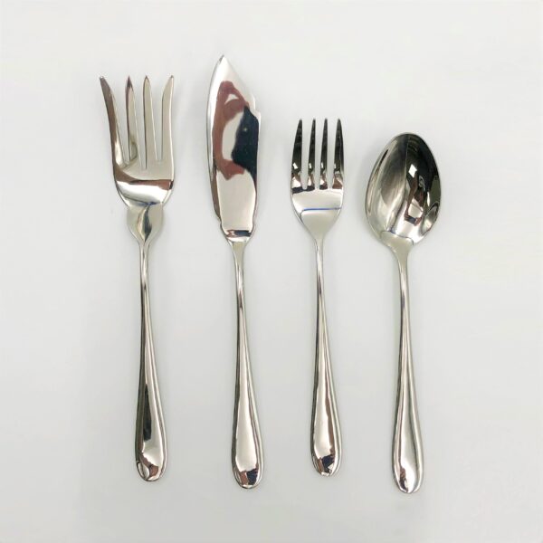 Stainless Steel Four (4) Piece Large Serving Set Great For Entertaining
