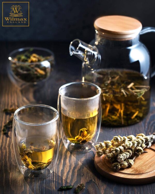 4 Piece Thermo Glass Asian Tea Entertaining Set For 2 - Image 5