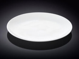Set Of 6 Professional Rolled Rim White Dinner Plate 10" inch | 25.5 Cm