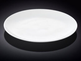 Professional Rolled Rim White Round Plate / Platter 12" inch | 30.5 Cm