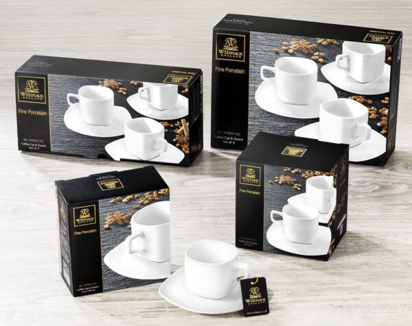 White 3 Oz | 90 Ml Coffee Cup & Saucer - Image 5