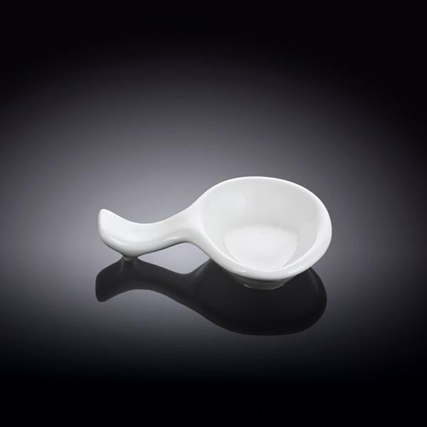 White Chopstick Rest With Saucer - Image 2