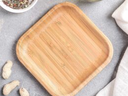 Bamboo Square Plate 6" inch X 6" inch |For Appetizers