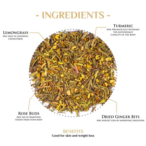 Yoga Herbal Lemongrass & Turmeric Tea - Image 2