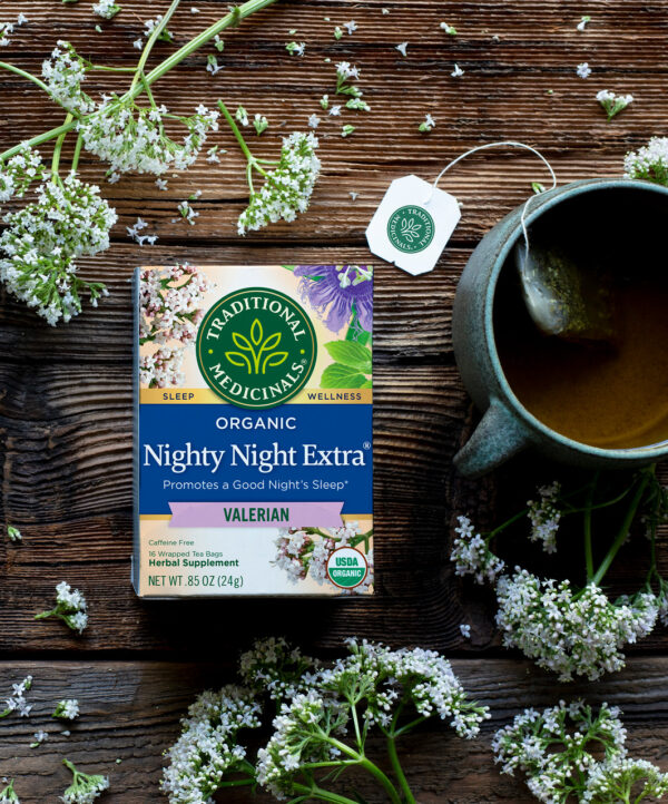 Traditional Medicinals Nighty Night Valerian Tea (6x16 Bag) - Image 5