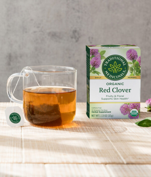 Traditional Medicinals Organic Red Clover Herbal tea 16 Tea Bags (Pack of 6 Boxes) - Image 6