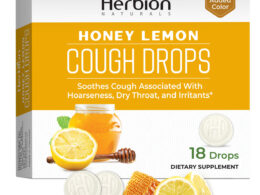 Herbion Naturals Honey Lemon Cough Drops 18 Drops