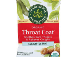 Organic Throat Coat Eucalyptus Mint Cough Drops 16 Drops (Pack of 12)