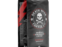 Death Wish Organic Whole Bean Dark Roast Coffee 16 oz (Pack of 6)