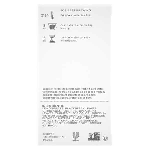 Tazo Tea Herbal Wild Sweet Orange Tea (6x20 Bag) - Image 9