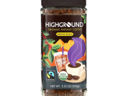 High Ground Organic Medium Roast Instant Coffee 3.52 oz (Pack of 6)