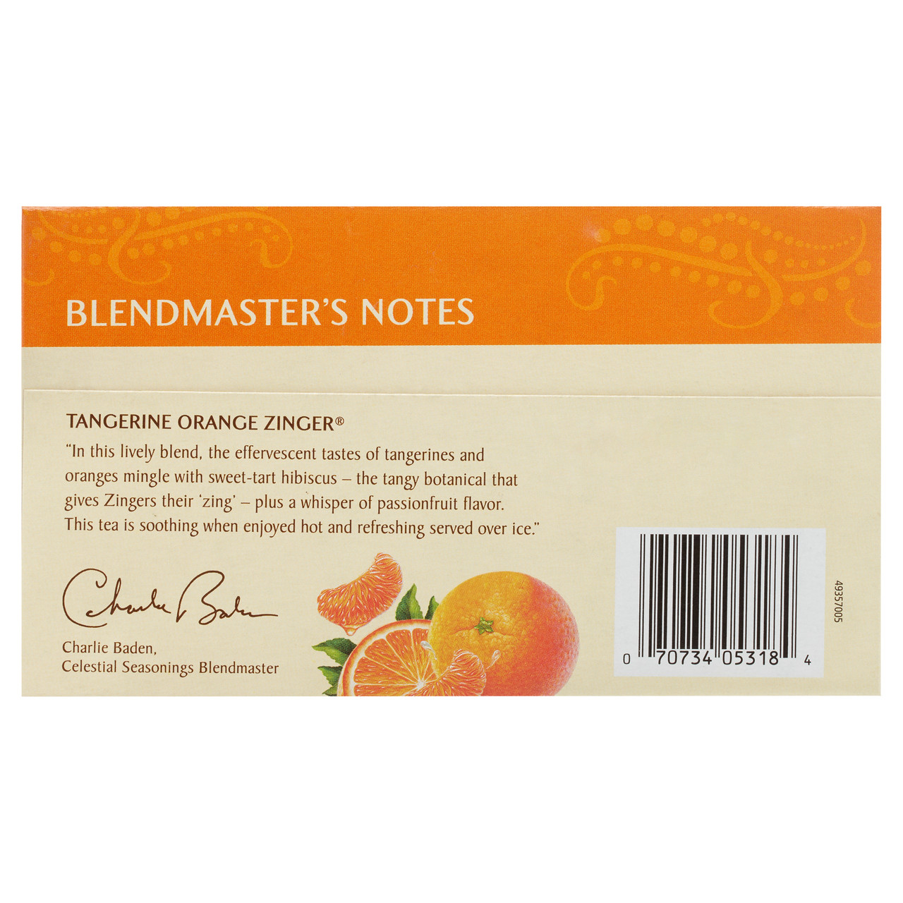 Celestial Seasonings Tangerine Orange Zinger Herbal tea 20 Tea Bags (Pack of 6 Boxes) - Image 9