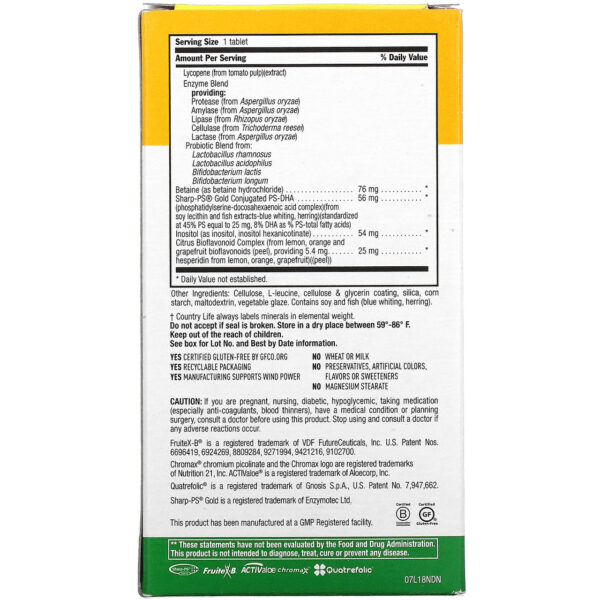 Country Life CoreDaily Multivitamin for Men 50+ 60 Tablets - Image 3