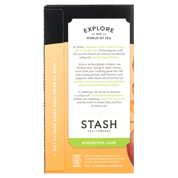 Stash Tea Ginger Peach Green Tea (6x18 Bag) - Image 8