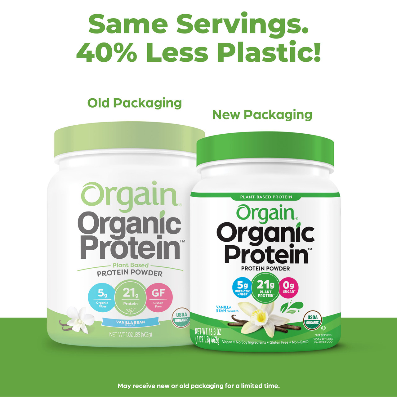 Orgain Organic Plant Based Protein Powder, Sweet Vanilla Bean (1X1.02 Lb  ) - Image 4