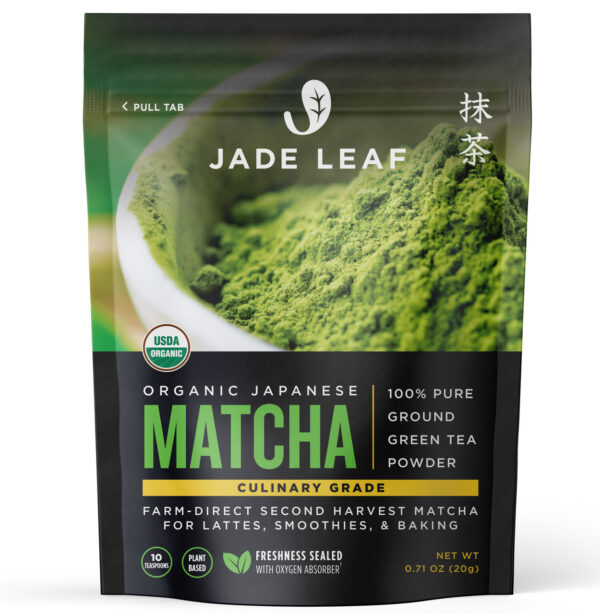 Jadeleaf Organic Culinary Grade Japanese Matcha 0.7 oz (Pack of 8)