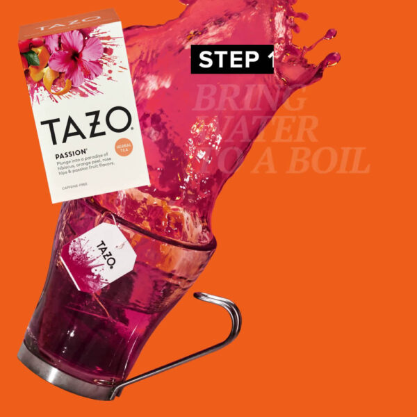 Tazo Tea Herbal Passion Tea (6x20 Bag) - Image 2