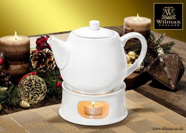 Set Of 3 White Warming Stand 5" inch | 13 Cm - Image 5