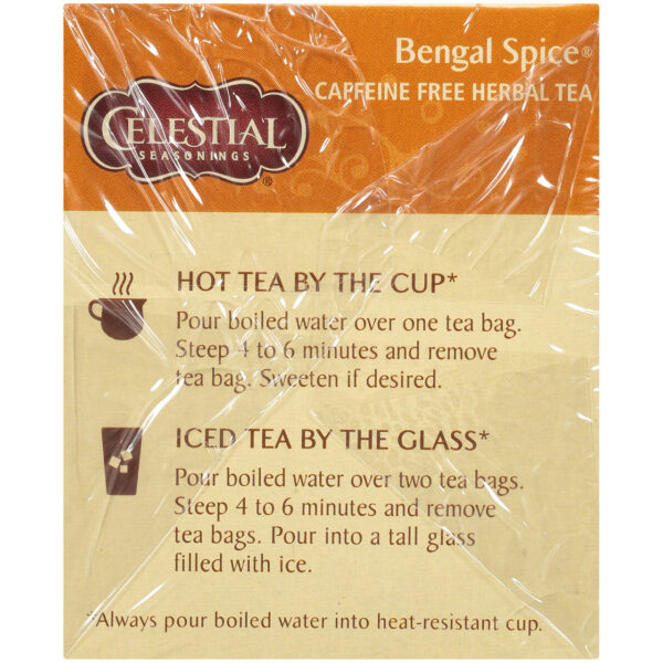 Celestial Seasonings Bengal Spice Herb Tea (6x20 Bags) - Image 4