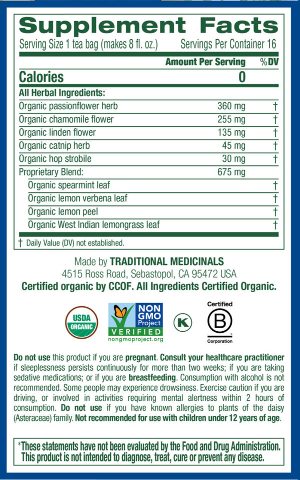 Traditional Medicinals Nighty Night Herb Tea (6x16 Bag) - Image 4