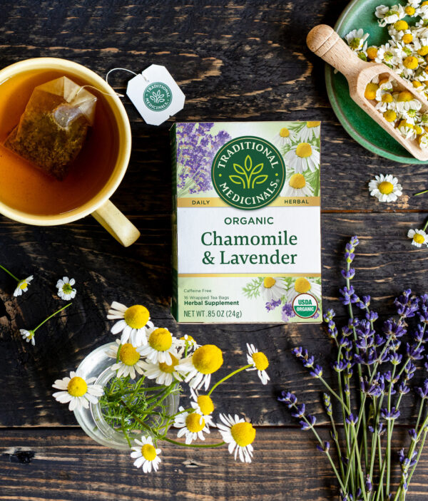 Traditional Medicinals Org Chamomile Classic Tea + Lavender (6x16 Bag) - Image 6