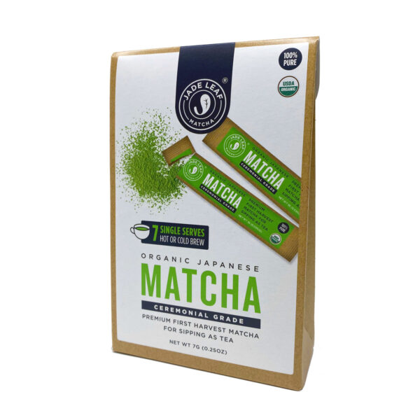 Jade Leaf Organic Ceremonial Grade Matcha 7 Single Serve Packets (Pack of 8 Boxes) - Image 7