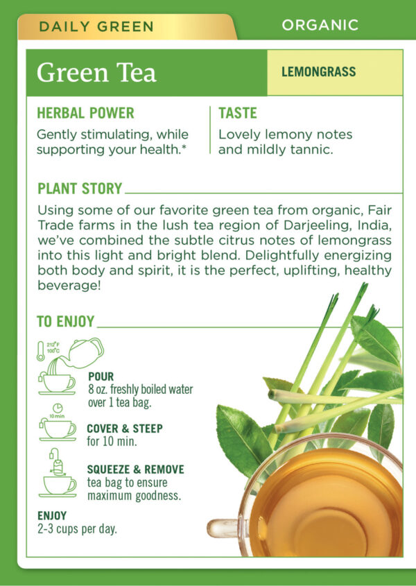 Traditional Medicinals Golden Green Herb Tea (6x16 Bag) - Image 2