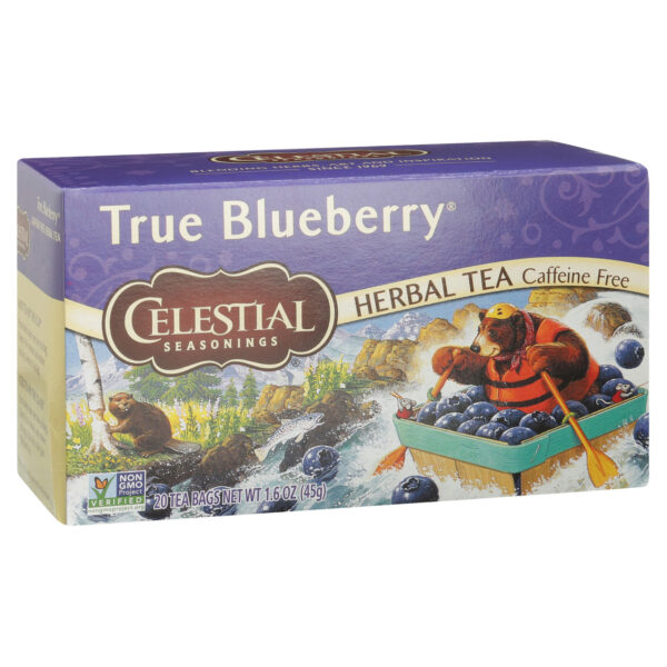 Celestial Seasonings True Blueberry Herb Tea (6x20 bag) - Image 6