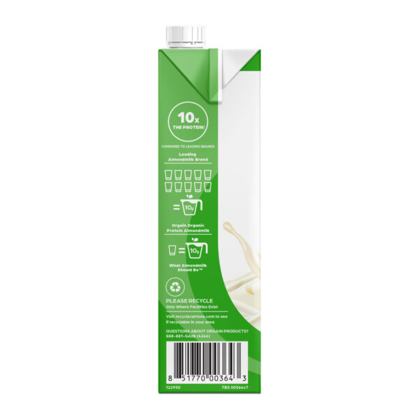 Orgain Organic Unsweetened Vanilla Almond Milk 32 oz (Pack of 6) - Image 8