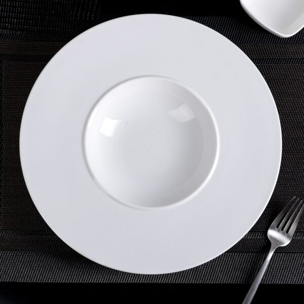 White Deep Plate 11" inch | 28 Cm 9 Fl Oz | 280 Ml - Image 2