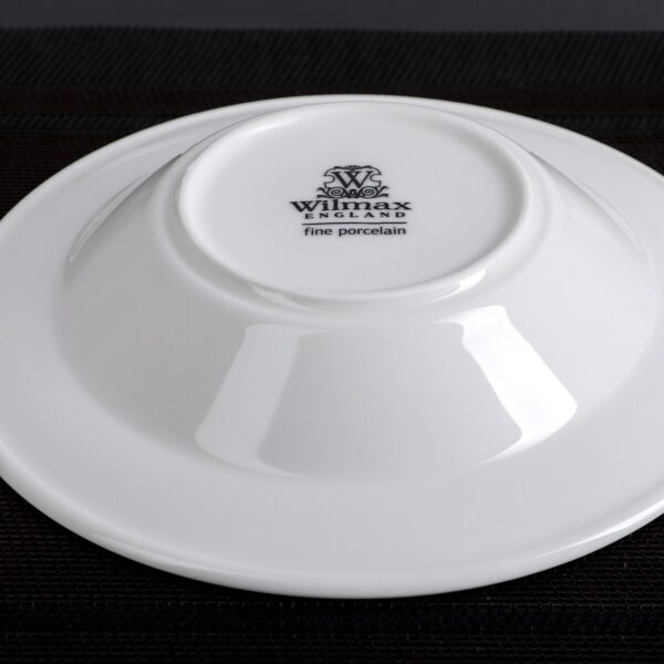 Professional Rolled Rim White Deep Plate 8" inch | 8 Fl Oz - Image 4