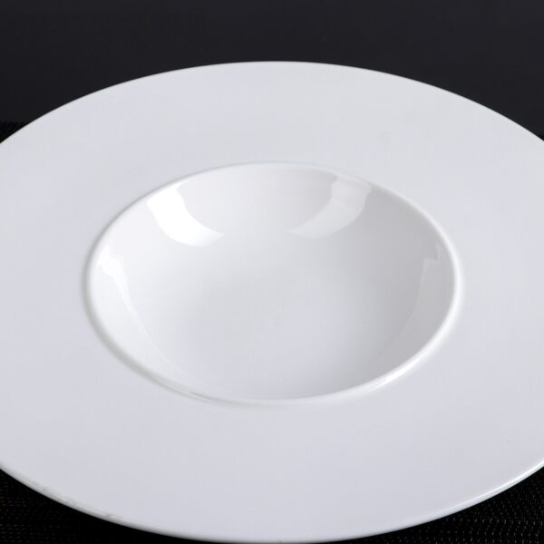White Deep Plate 11" inch | 28 Cm 9 Fl Oz | 280 Ml - Image 3