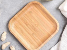 Bamboo Square Plate 5" inch X 5" inch | For Appetizers