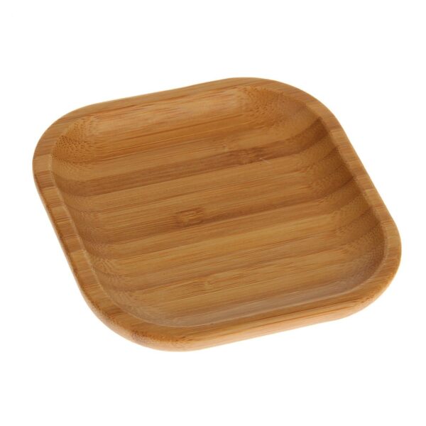 Set Of 12 Bamboo Square Plate 4" inchX 4" inch | For Appetizers - Image 4
