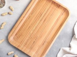 Bamboo Platter 12" inch X 8" inch | For Appetizers / Barbecue / Burger Sliders