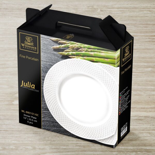 Fine Julia Porcelain 24 Piece Dinnerware Set For 6 - Image 5