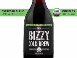 Bizzy Cold Brew Organic Complex Unsweetened Espresso Blend 48 oz (Pack of 6)